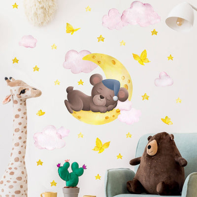 Stickers Chambre Bébé <br> Nounours Mignon Tresor Otaku
