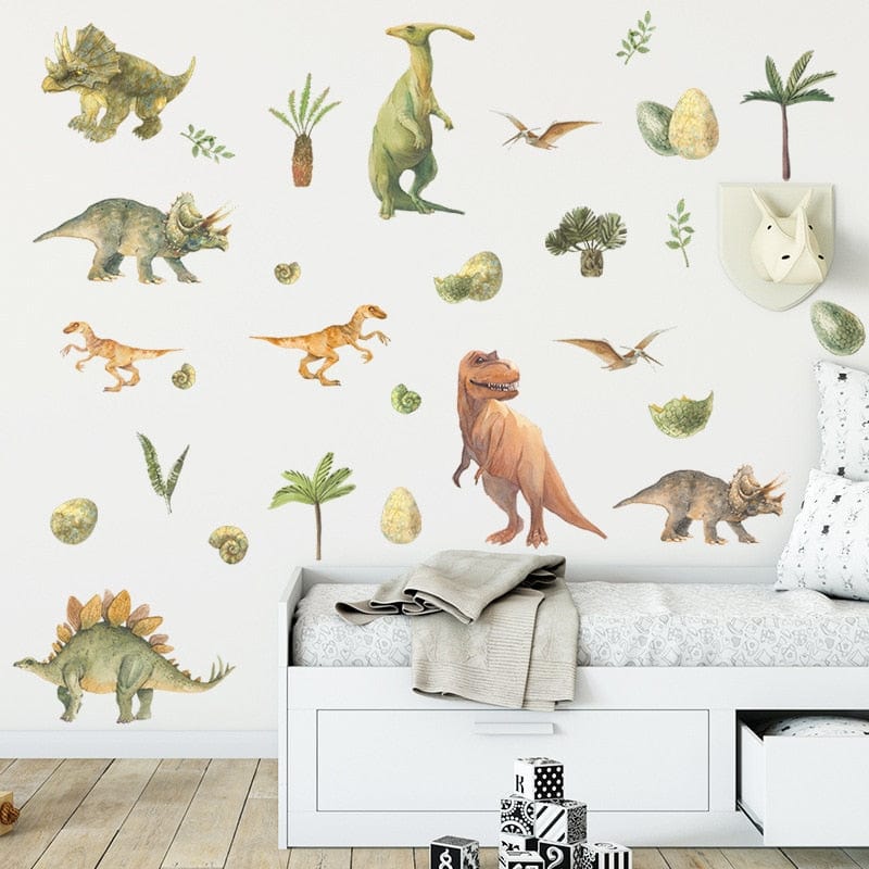 Stickers Chambre Bébé <br>Royaume des Dinosaures Tresor Otaku