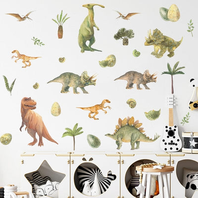 Stickers Chambre Bébé <br>Royaume des Dinosaures Tresor Otaku