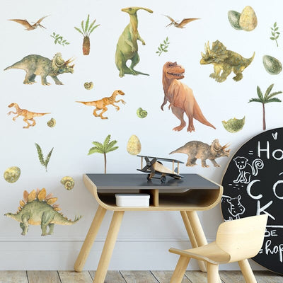 Stickers Chambre Bébé <br>Royaume des Dinosaures Tresor Otaku