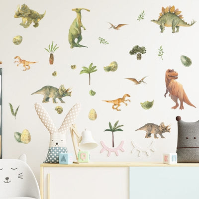 Stickers Chambre Bébé <br>Royaume des Dinosaures Tresor Otaku