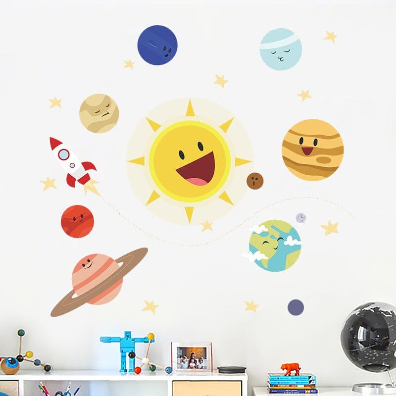 Stickers Chambre Bébé <br>Système Solaire Tresor Otaku
