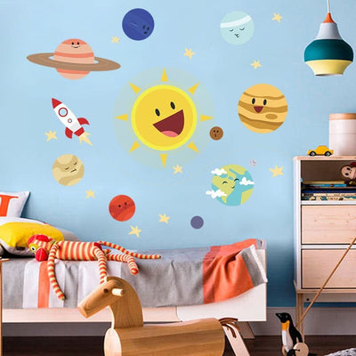 Stickers Chambre Bébé <br>Système Solaire Tresor Otaku