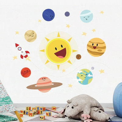 Stickers Chambre Bébé <br>Système Solaire Tresor Otaku