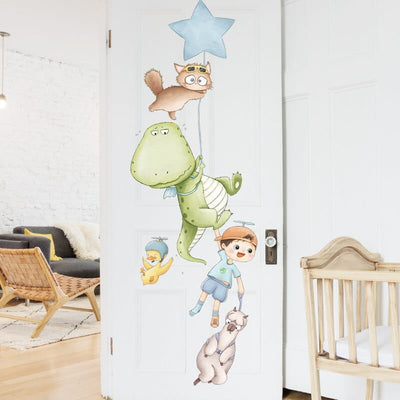 Stickers Chambre Bébé Dinosaures Volants Tresor Otaku