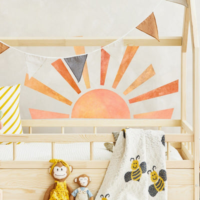 Stickers Chambre Enfant<br>Soleil Levant Tresor Otaku