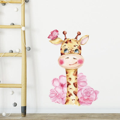 Stickers Chambre Fille<br>Girafe mignonne Tresor Otaku