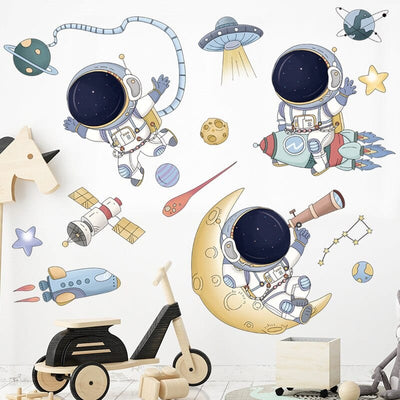 Stickers Chambre Garçon <br>Astronaute Tresor Otaku