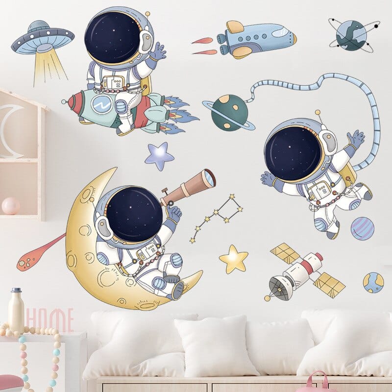 Stickers Chambre Garçon <br>Astronaute Tresor Otaku