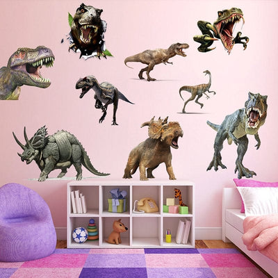 Stickers Chambre Garçon Dinosaures Géants Tresor Otaku