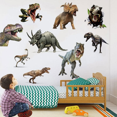 Stickers Chambre Garçon Dinosaures Géants Tresor Otaku
