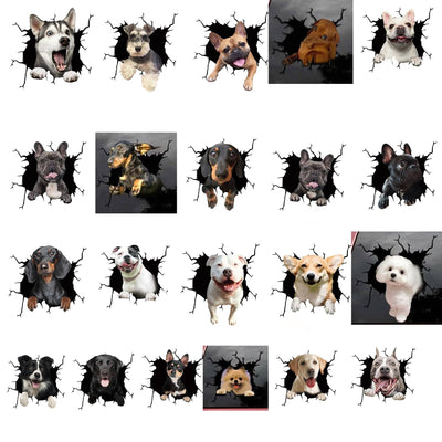 Stickers Chien Voiture Tresor Otaku