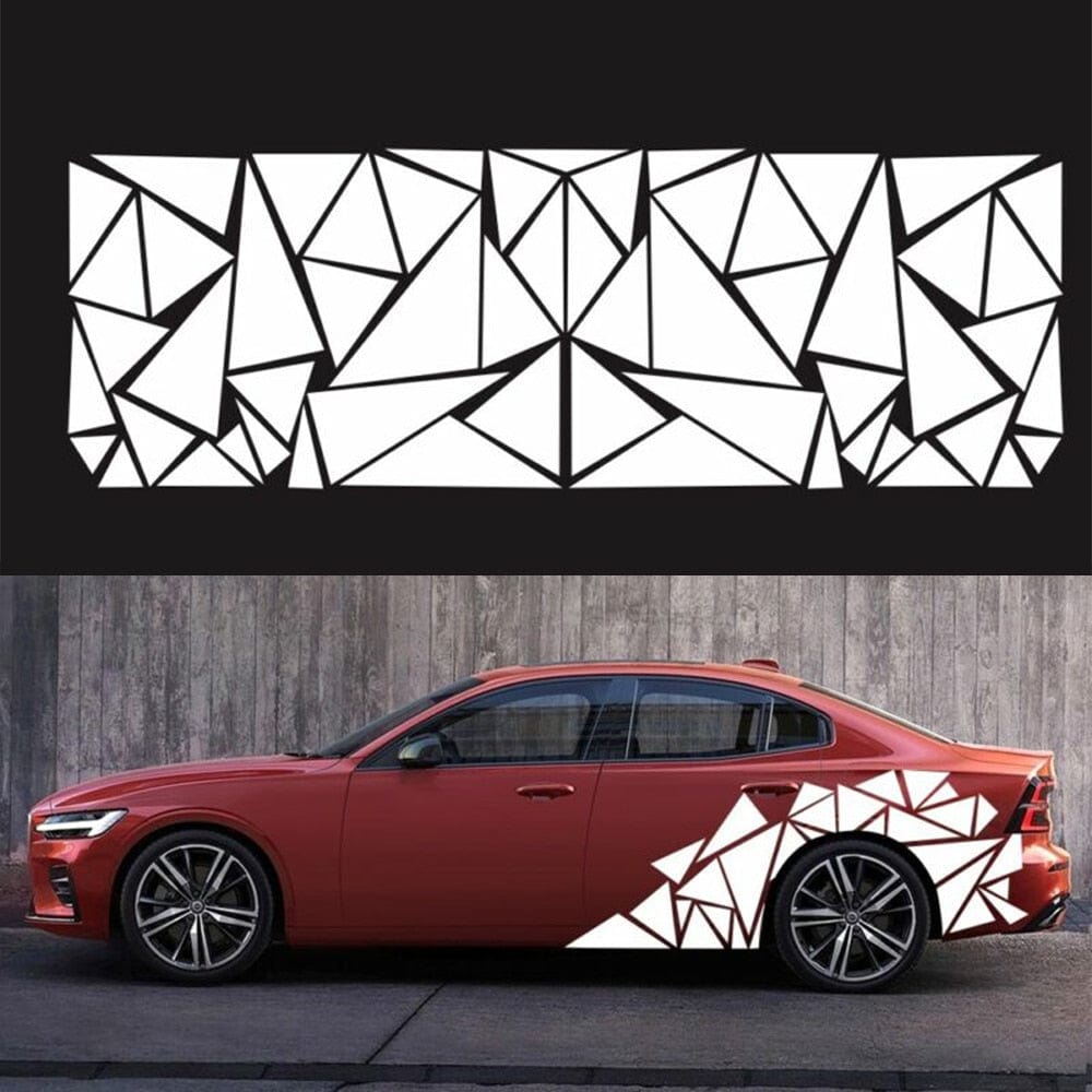 Stickers Design Voiture Blanc Tresor Otaku