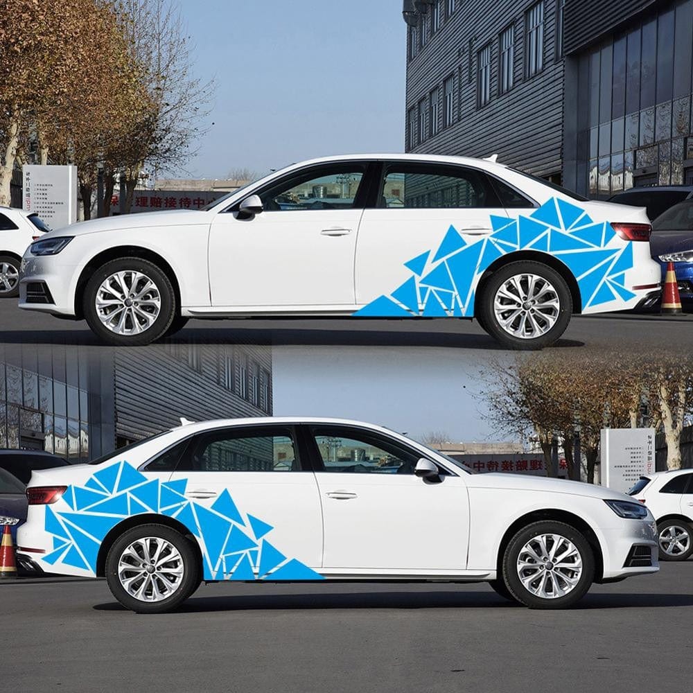 Stickers Design Voiture Bleu Tresor Otaku