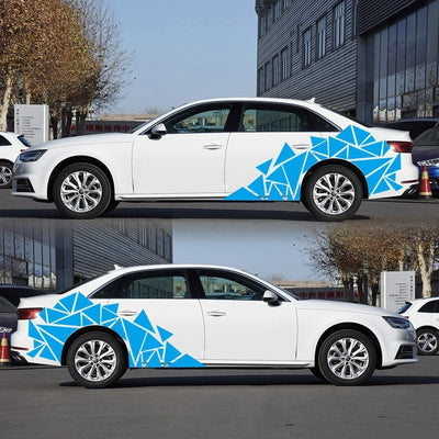 Stickers Design Voiture Bleu Tresor Otaku