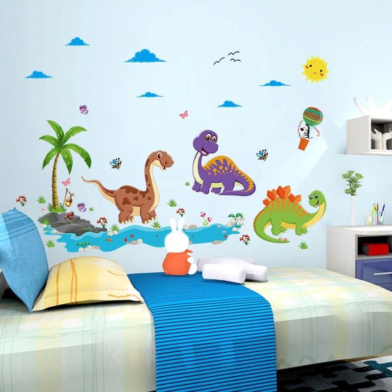 Stickers Dinosaures Chambre Bébé Garçon Tresor Otaku