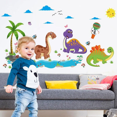 Stickers Dinosaures Chambre Bébé Garçon Tresor Otaku
