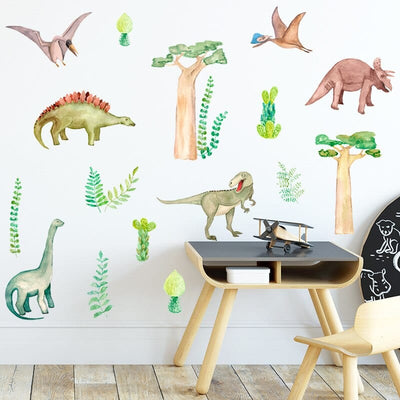 Stickers Dinosaures Chambre Bébé Tresor Otaku