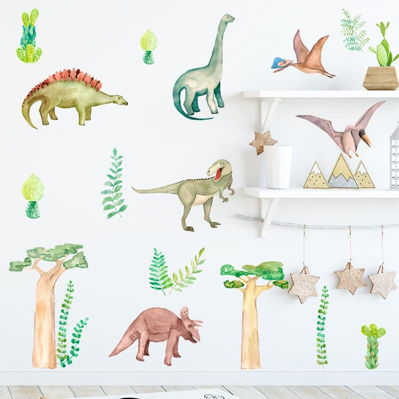 Stickers Dinosaures Chambre Bébé Tresor Otaku