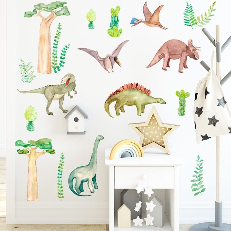Stickers Dinosaures Chambre Bébé Tresor Otaku