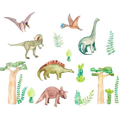 Stickers Dinosaures Chambre Bébé Tresor Otaku