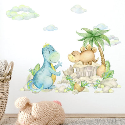 Stickers Dinosaures Muraux Tresor Otaku