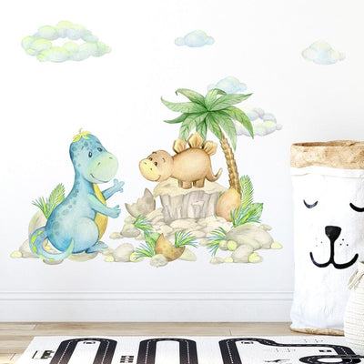 Stickers Dinosaures Muraux Tresor Otaku