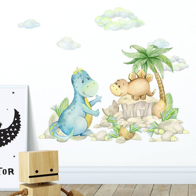 Stickers Dinosaures Muraux Tresor Otaku