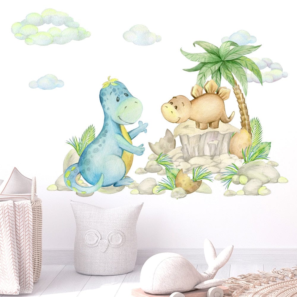 Stickers Dinosaures Muraux Tresor Otaku