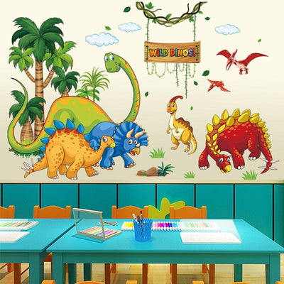 Stickers Dinosaures Sauvages Tresor Otaku