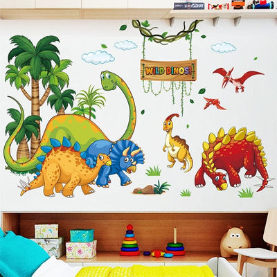 Stickers Dinosaures Sauvages Tresor Otaku