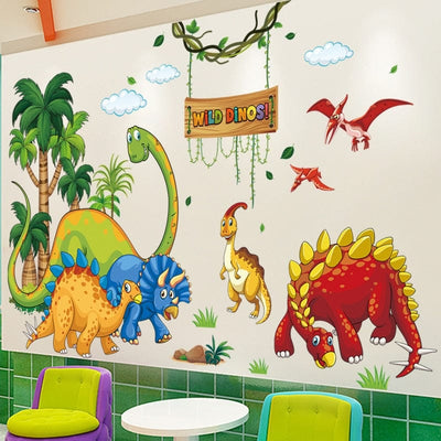 Stickers Dinosaures Sauvages Tresor Otaku