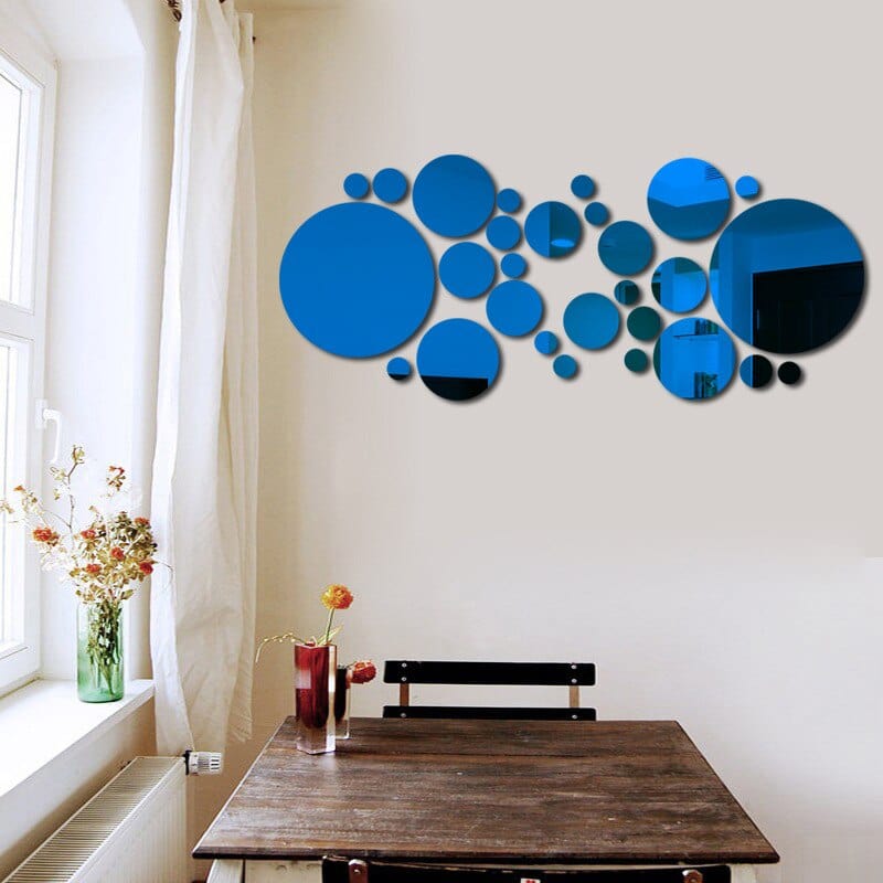 Stickers Effet Miroir Bleu Tresor Otaku