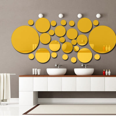 Stickers Effet Miroir Or Tresor Otaku