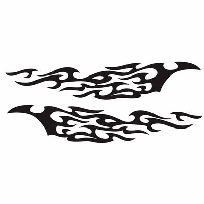 Stickers Flamme Voiture Noir Tresor Otaku