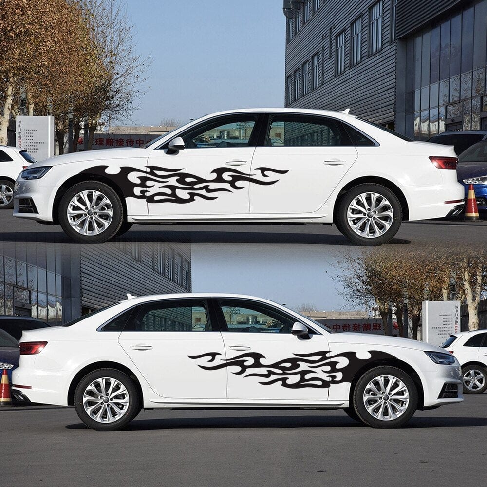 Stickers Flamme Voiture Tresor Otaku