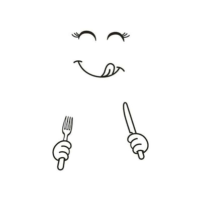 Stickers Frigo 1 Porte 2 - Noir Tresor Otaku