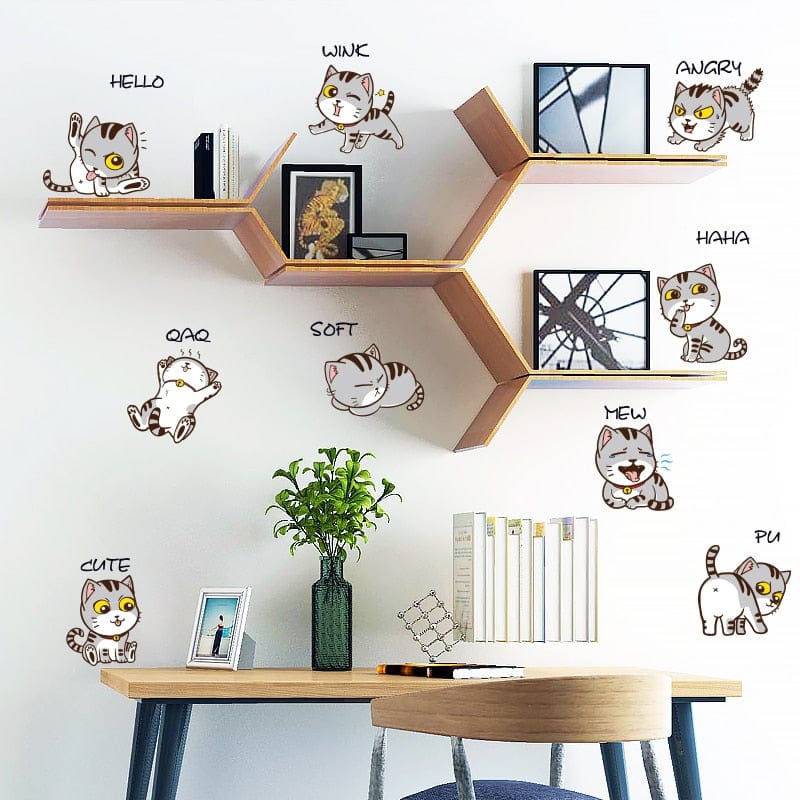 Stickers Frigo Chat Mignon Tresor Otaku