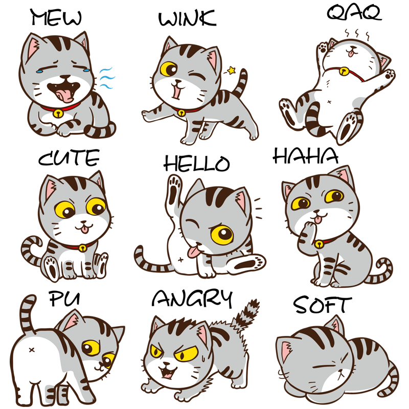 Stickers Frigo Chat Mignon Tresor Otaku