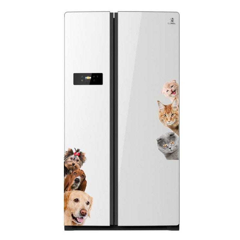 Stickers Frigo Chien et Chat Tresor Otaku