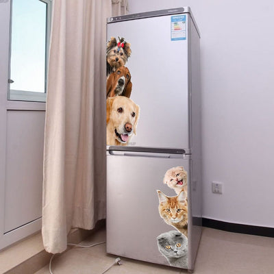 Stickers Frigo Chien et Chat Tresor Otaku