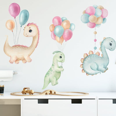 Stickers Muraux Chambre Fille Dinosaures Tresor Otaku