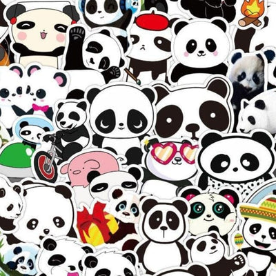 Stickers Panda Pack de Stickers Tresor Otaku