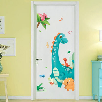 Stickers Porte Dinosaures Chambre Bébé Tresor Otaku
