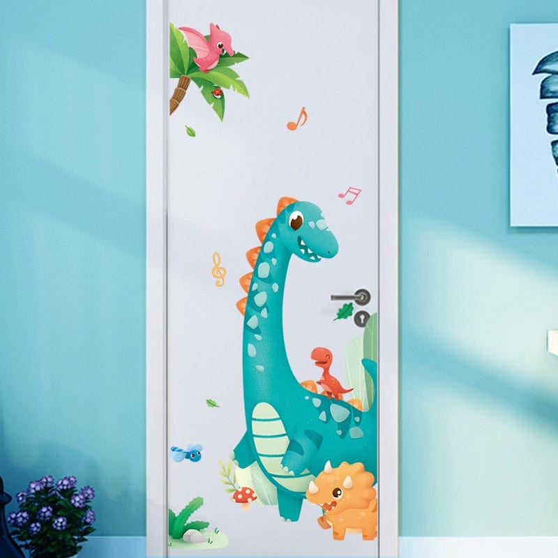Stickers Porte Dinosaures Chambre Bébé Tresor Otaku