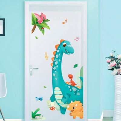 Stickers Porte Dinosaures Chambre Bébé Tresor Otaku