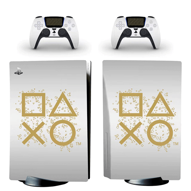 Stickers PS5<br> Boutons Playstation Or Stickers PS5 Tresor Otaku