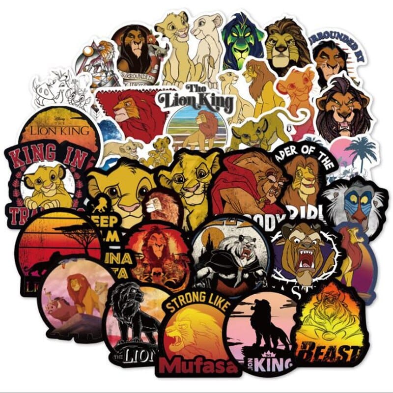 Stickers Roi Lion Tresor Otaku