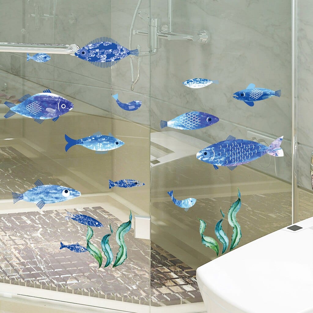 Stickers Salle de Bain Poisson Déco Tresor Otaku