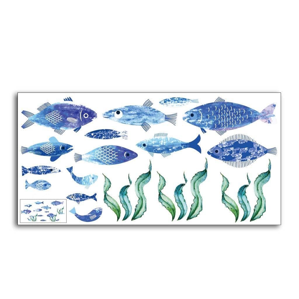 Stickers Salle de Bain Poisson Déco Tresor Otaku